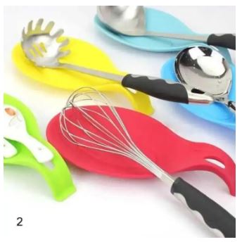 Spoon Holders Fork Spatula Rack Shelf Organizer Plastic Spoon Rest Chopsticks Holder Non-slip Spoons Pad -Kitchen Spoon Mat Rest, Spoon Holder for Stove Top, Utensil Rest for Kitchen Counter