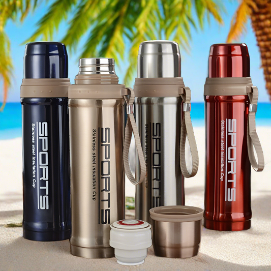 750ml Large Capacity Stainless Steel Vacuum Flask Hot And Cold Water Bottle