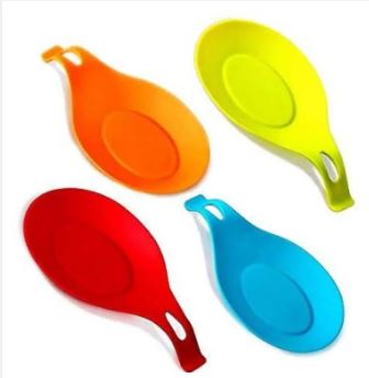 Spoon Holders Fork Spatula Rack Shelf Organizer Plastic Spoon Rest Chopsticks Holder Non-slip Spoons Pad -Kitchen Spoon Mat Rest, Spoon Holder for Stove Top, Utensil Rest for Kitchen Counter