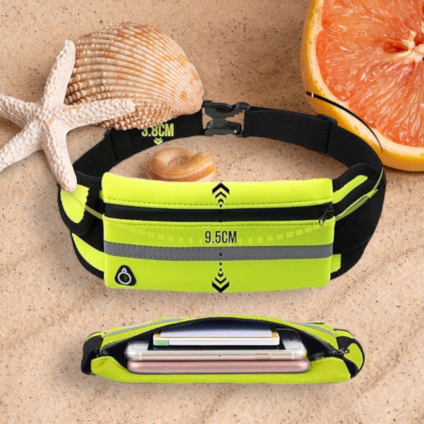 Running Fanny Pack - Slim, Sporty Waist Belt Bag with Phone Holder, Ideal for Runners - Comfortable and Stylish Running Belt for Men and Women