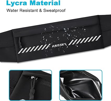 Running Fanny Pack - Slim, Sporty Waist Belt Bag with Phone Holder, Ideal for Runners - Comfortable and Stylish Running Belt for Men and Women