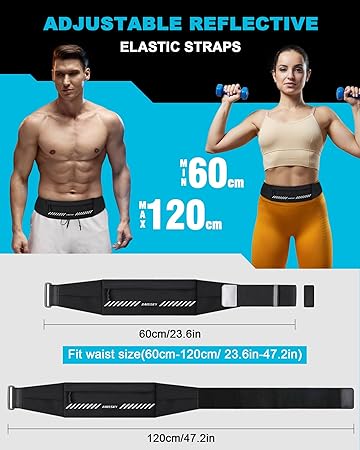 Running Fanny Pack - Slim, Sporty Waist Belt Bag with Phone Holder, Ideal for Runners - Comfortable and Stylish Running Belt for Men and Women