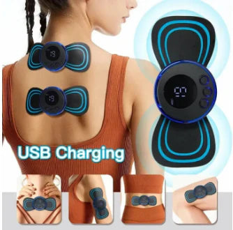 Mini Body Massager Pulse Neck Pain Relief Ems Butterfly Body Massager Men & Women